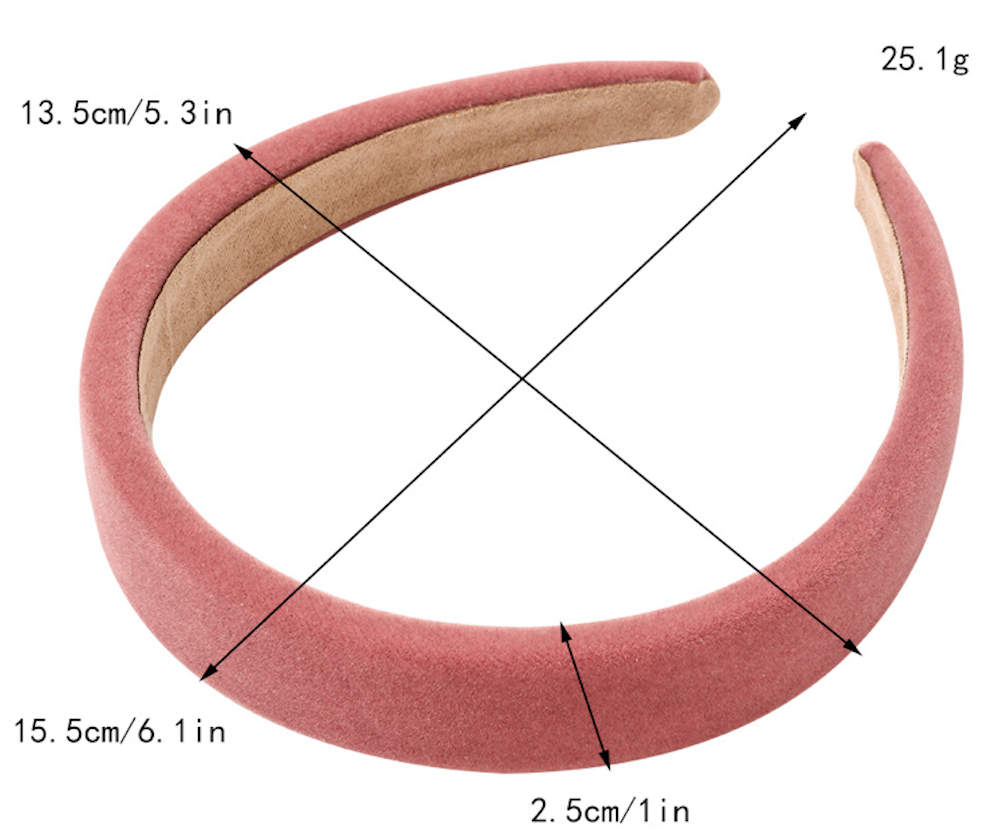 2 Pack Velvet Hairband Minimalist Headband Thick Headband British Style Hairband Hair Hoop Fabric Headband - Zealer