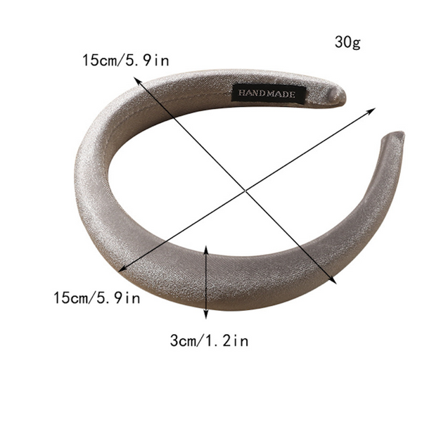 2 Pack Velvet Hairband Minimalist Headband Thick Headband British Style Hairband Hair Hoop Fabric Headband