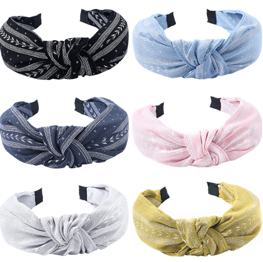 2 Pack Knot Hairband Minimalist Headband Thick Headband British Style Hairband Hair Hoop Fabric Headband