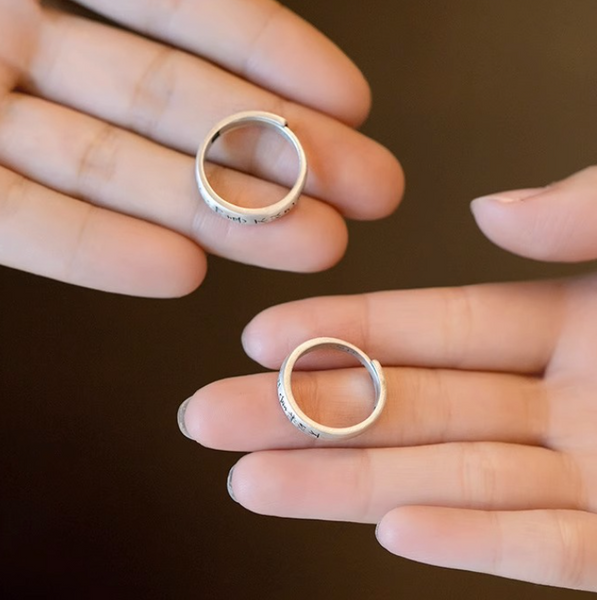 Vintage Silver Ring Minimalist Ring Couple Rings
