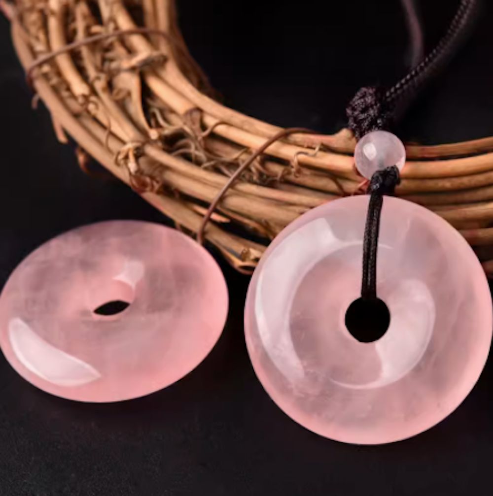 Vintage Pink Jade Necklace Safety Knot Necklace - Zealer