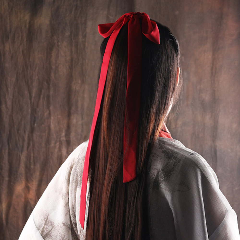 Paquet de 2 chouchous de décorations de cheveux WuXia avec ruban long