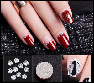 450 pcs 2mm - 6mm Resin clear crystal round Rhinestones Flatback Mix SIZE ~ M1-23 [By Zealer] - Zealer