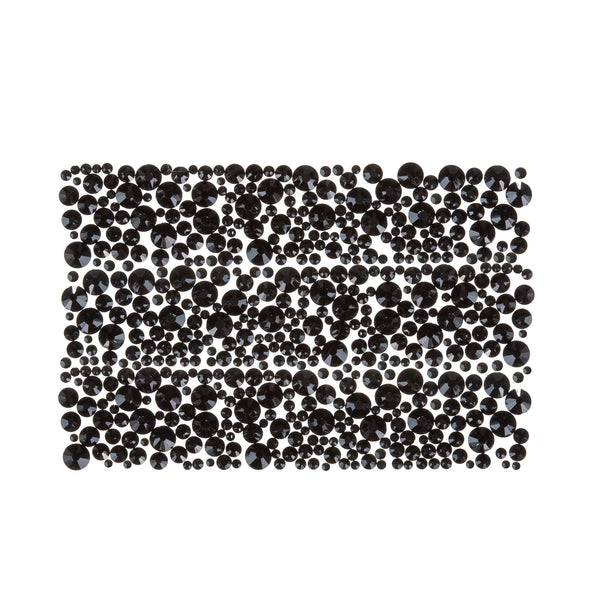 Zealer 1800pcs Crystals Black Nail Art Rhinestones Round Beads Top Grade Flatback Glass Charms Gems Stones for Nails Decoration Crafts Eye Makeup Clothes Shoes 300pcs Each (Mix SS3 6 10 12 16 20)